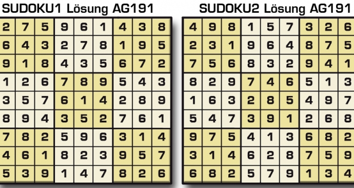 Sudoku Lösung AG191