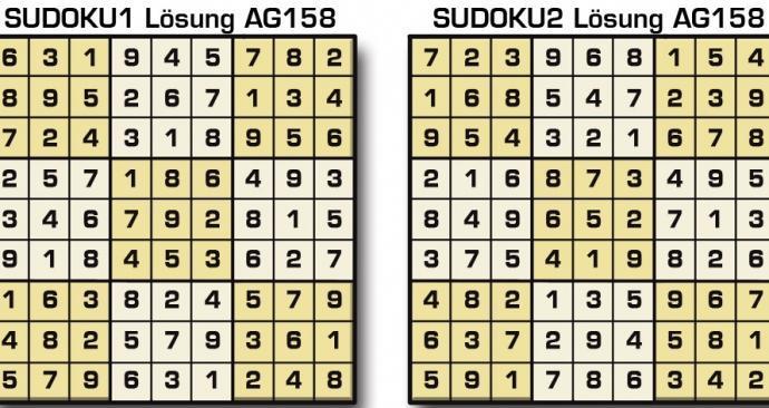 Sudoku 158 Lösung