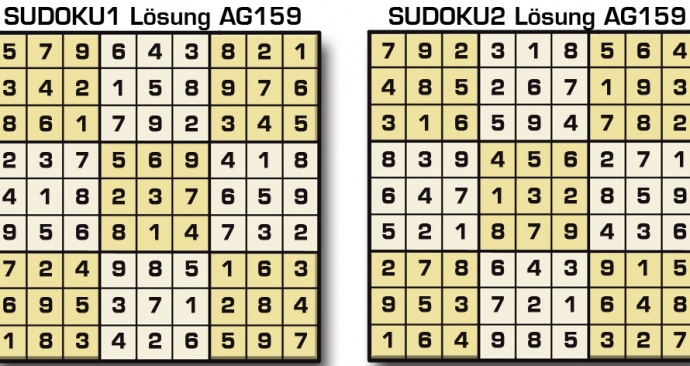 Sudoku Lösung AG159