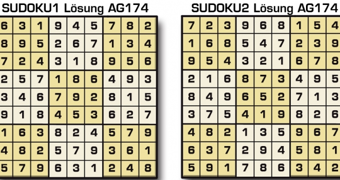 Sudoku Lösung AG174