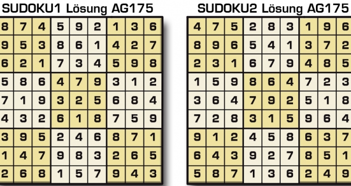 Sudoku Lösung AG175