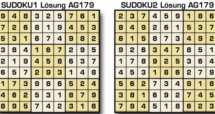 Sudoku Lösung AG179
