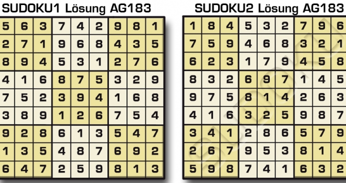 Sudoku Lösung AG183