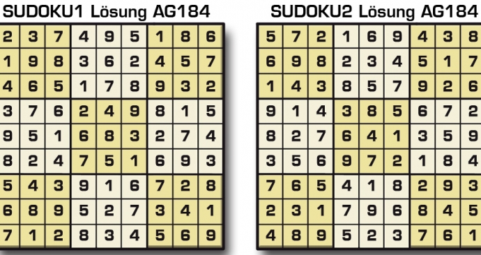 Sudoku Lösung AG184