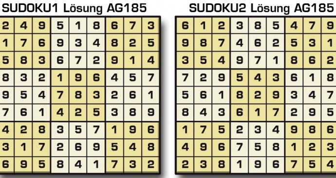 Sudoku Lösung AG185