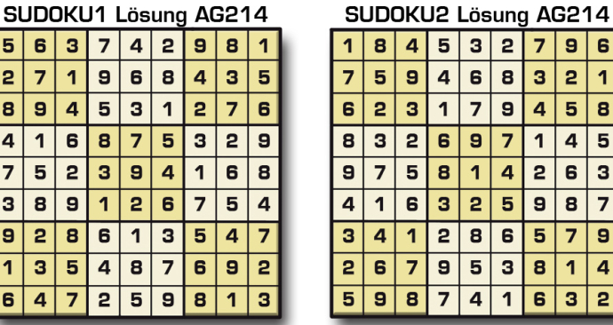 Sudoku Lösung AG 214